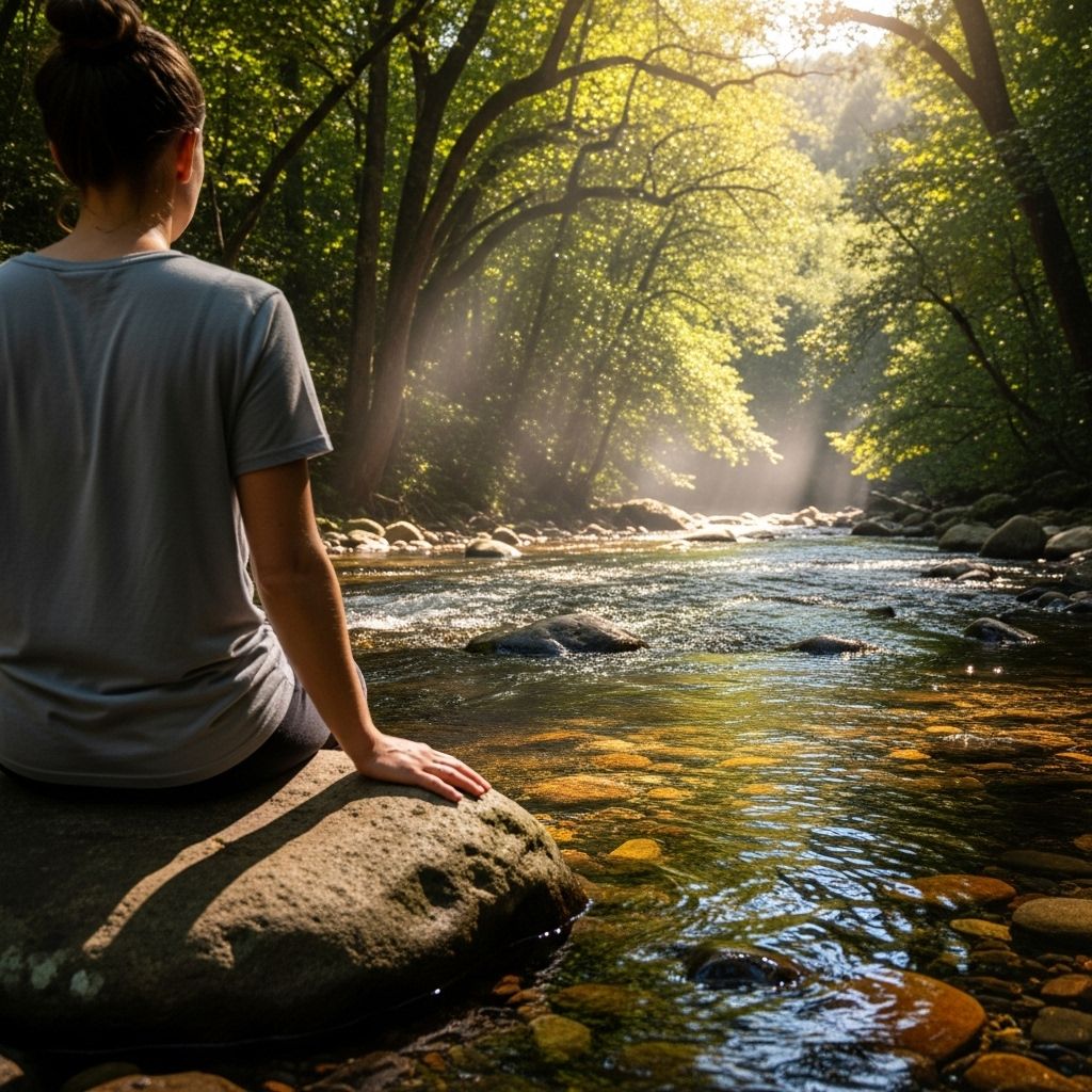 Grounding Techniques in Nature for Calm Barefoot contact with the earth helps ease inflammation for a calm, uplifted feeling.