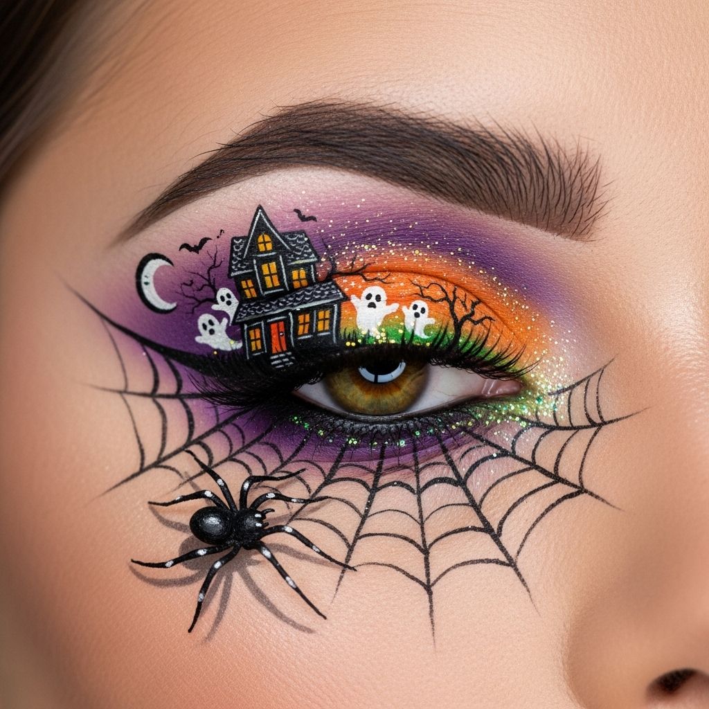 Transform your eyelids into mini canvases with these hauntingly creative and easy Halloween eye makeup ideas.