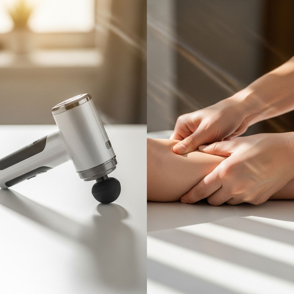 Handheld Massagers vs. Manual Massage: Circulation Study and Effectiveness Compared Experience rapid muscle relief and improved blood flow with simple self-care techniques.