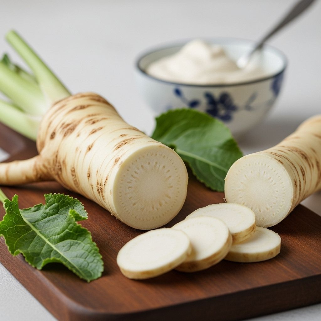 Discover the science-backed health benefits, nutritional value, and traditional uses of horseradish root.