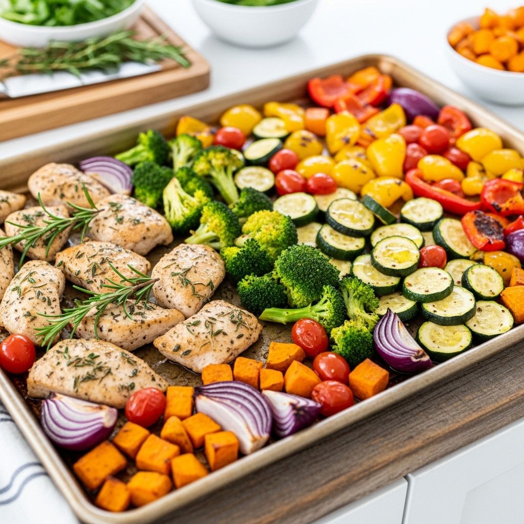 14 Healthy Sheet Pan Dinners for Effortless Meal Prep Discover how 14 nutritious, fuss-free sheet pan dinners can transform your weekly meal prep and simplify healthy eating.