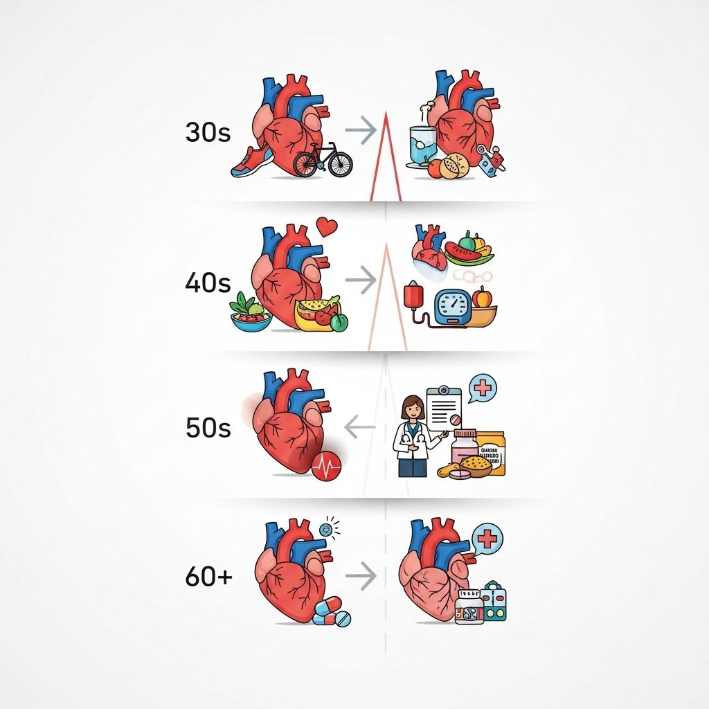Learn how heart attack risk, symptoms, and prevention strategies shift as you age, and what you can do at every decade to protect your heart.