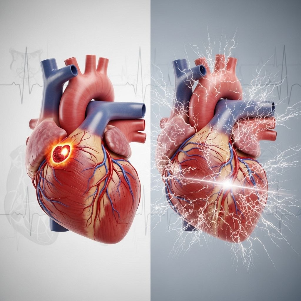 Heart Attack vs. Cardiac Arrest: Understanding the Critical Differences Learn how heart attacks and cardiac arrest differ, including symptoms, causes, emergency response, and prevention for each life-threatening condition.