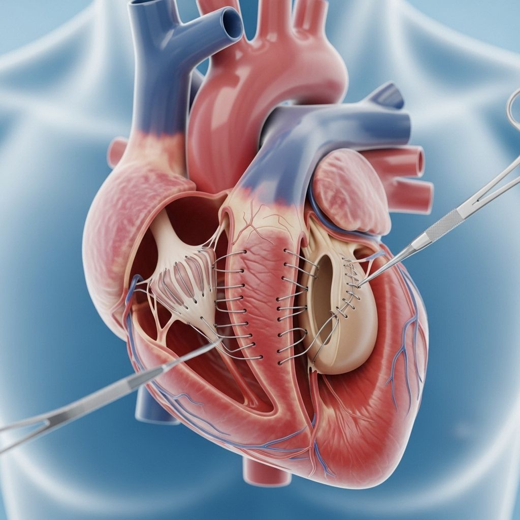 A comprehensive guide to heart valve repair and replacement surgery, including when it's needed, surgical options, risks, and recovery expectations.
