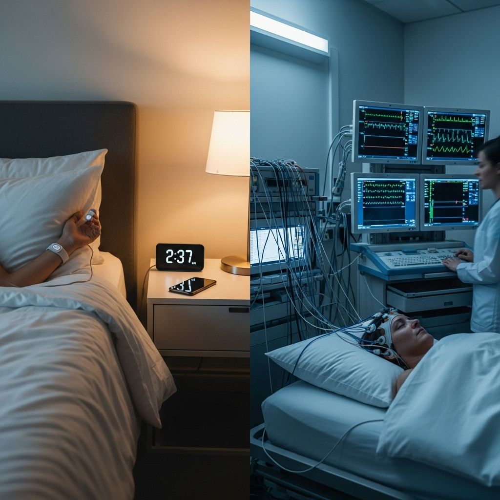 Home Sleep Study vs. Polysomnography: Comprehensive Comparison for Accurate Sleep Disorder Diagnosis Comfort, accuracy, and cost comparisons help you pick the right sleep evaluation.