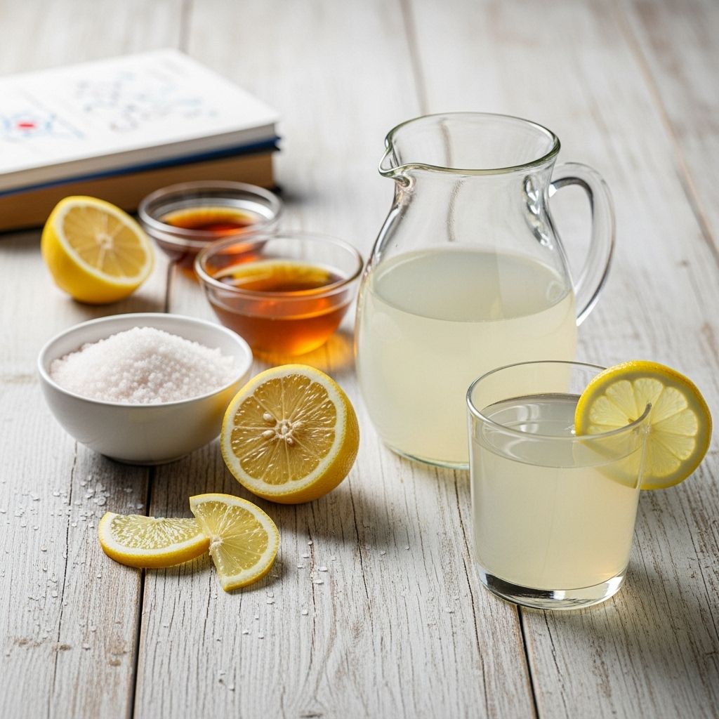 Skip artificial additives by mixing your own rehydration drink from pantry staples.