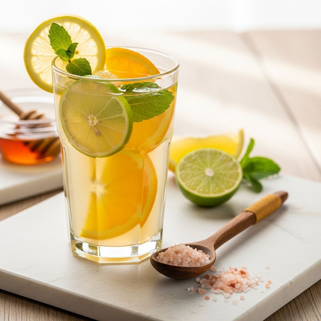 Homemade Safe Electrolyte Solution Recipe: Ingredients, Instructions, and Science for Healthy Hydration Skip artificial additives by mixing your own rehydration drink from pantry staples.