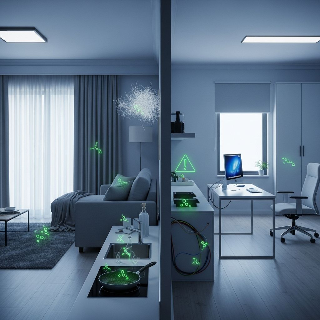 PFAS are embedded in building materials, furnishings, and daily dust, posing persistent risks.