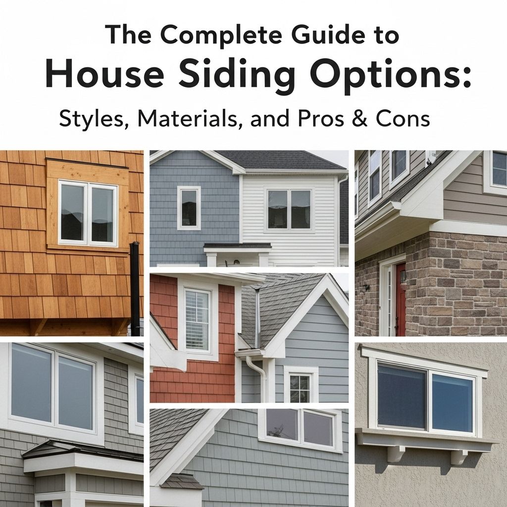 The Complete Guide to House Siding Options: Styles, Materials, and Pros & Cons Learn which exterior coverings shield your home against weather and elevate its look.