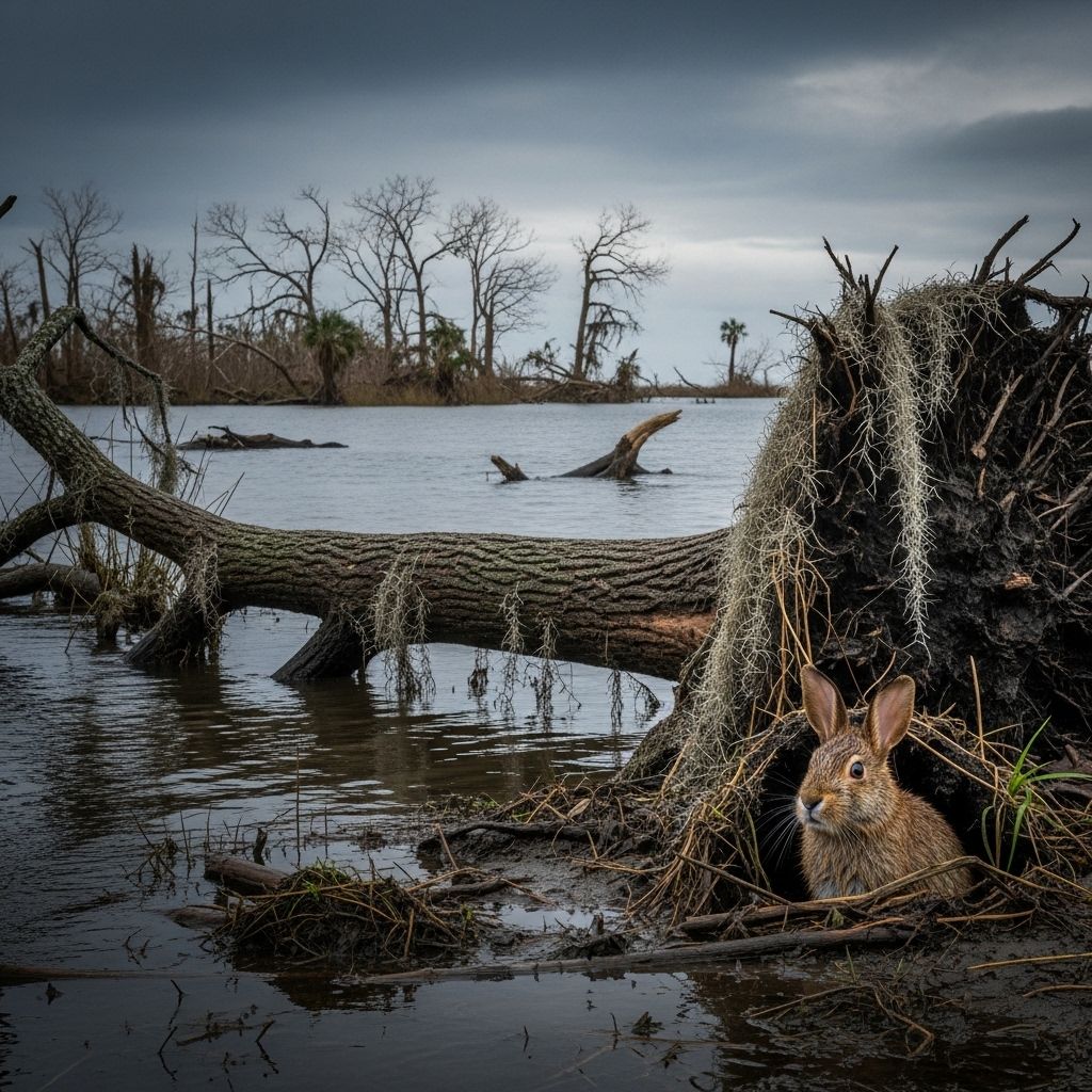 When hurricanes strike, wildlife faces a battle for survival, but natural instincts and adaptation can shape nature’s remarkable recovery.