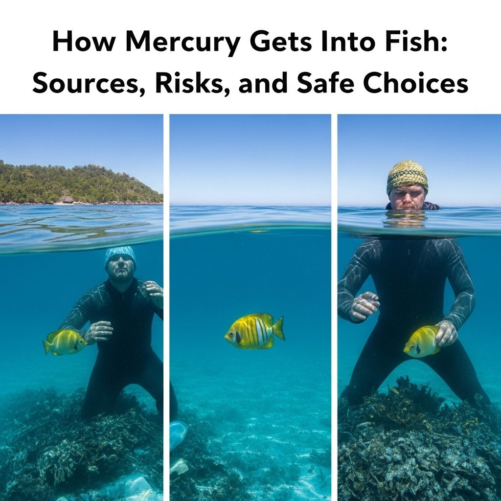 Understanding how mercury enters aquatic ecosystems, impacts fish and humans, and how to make safer seafood choices.