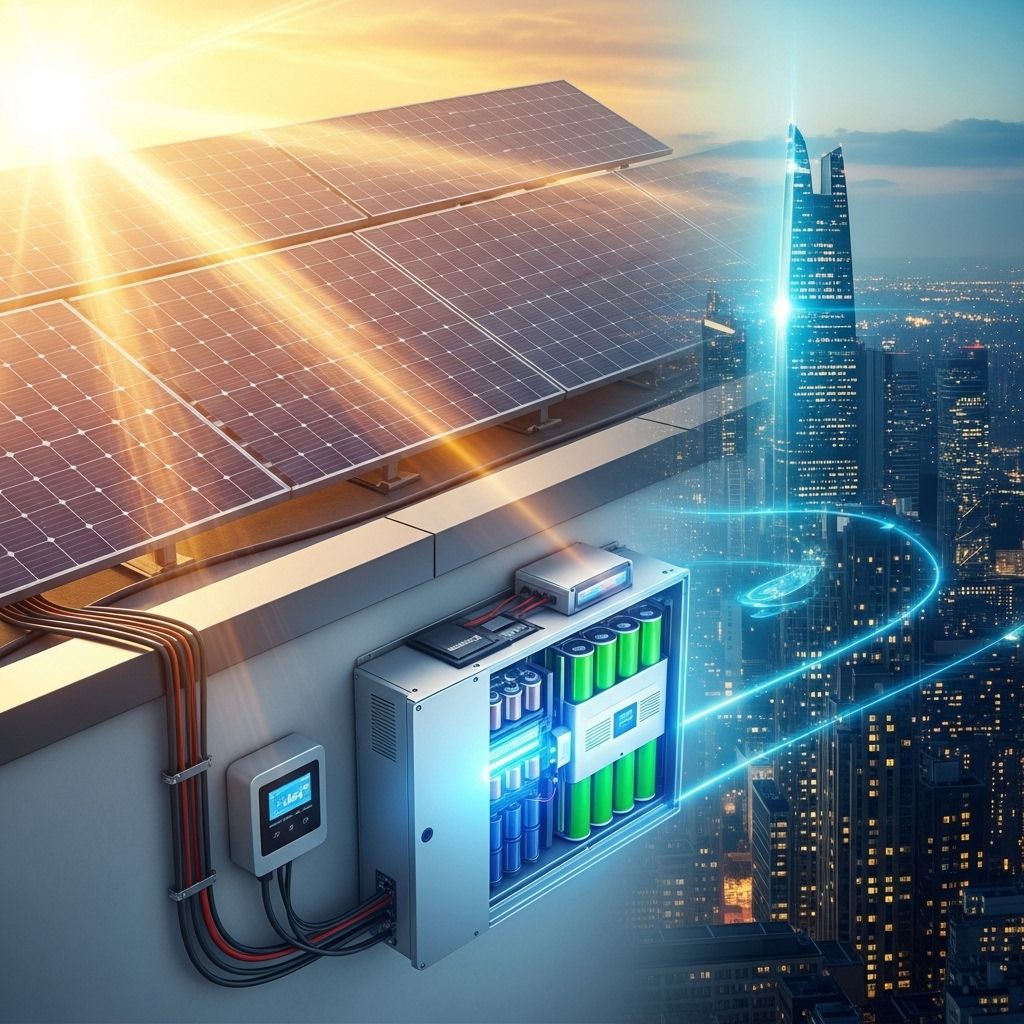 Discover the fundamentals, benefits, types, and real-world impacts of solar battery storage for homes, businesses, and the grid.