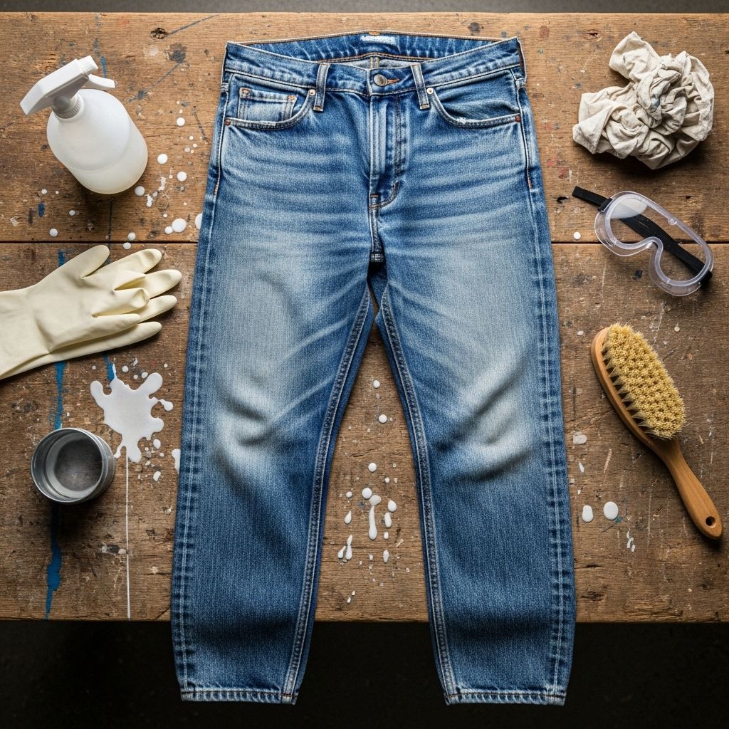 Revive your style with a DIY acid wash jeans project, transforming your denim into an '80s-inspired masterpiece.