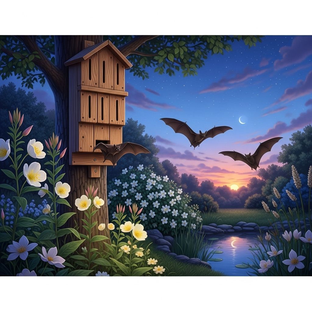 Support bat populations and enjoy natural pest control by transforming your outdoor space into a bat-friendly haven.