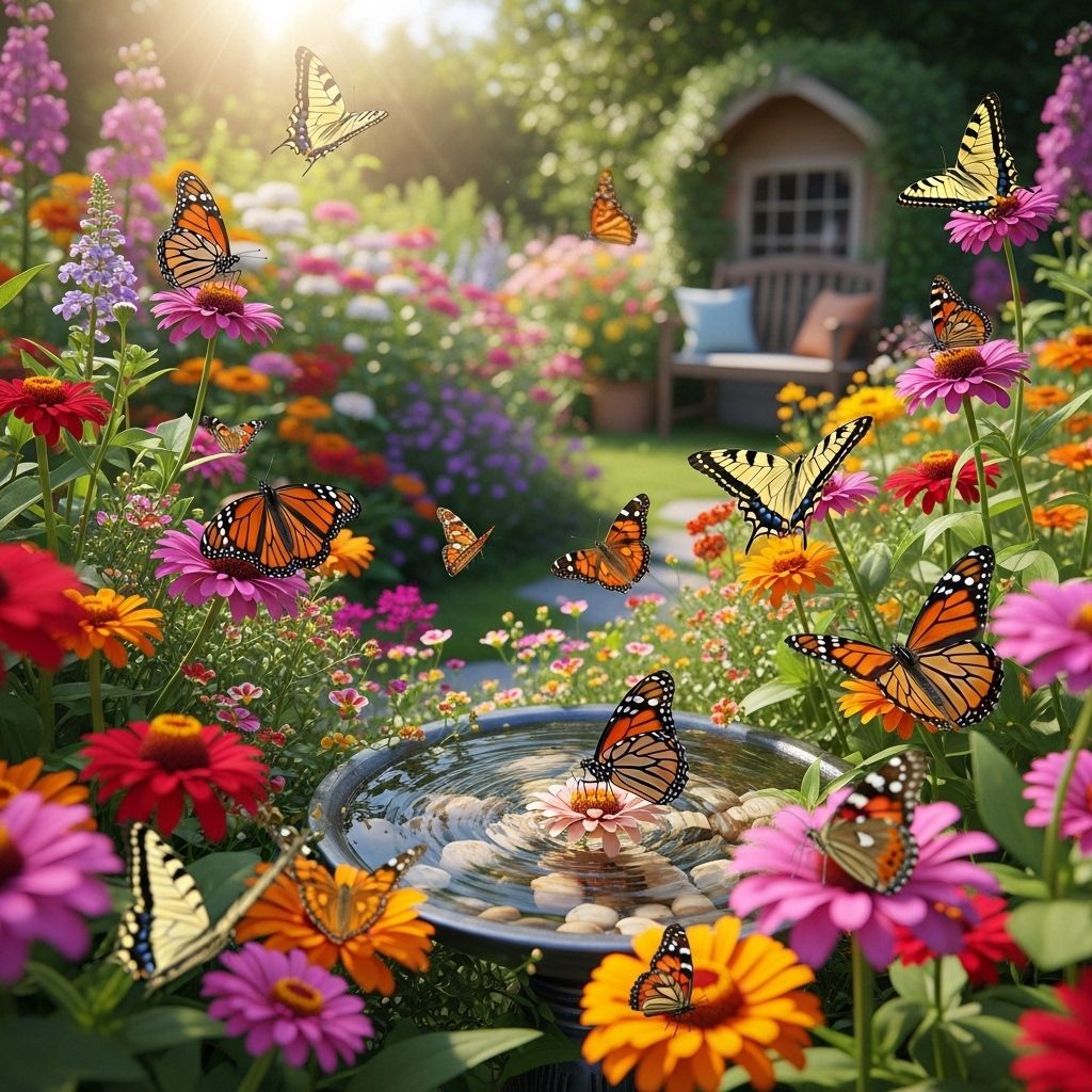 Transform your garden into a thriving butterfly haven with simple plantings, eco-friendly practices, and essential habitat strategies.