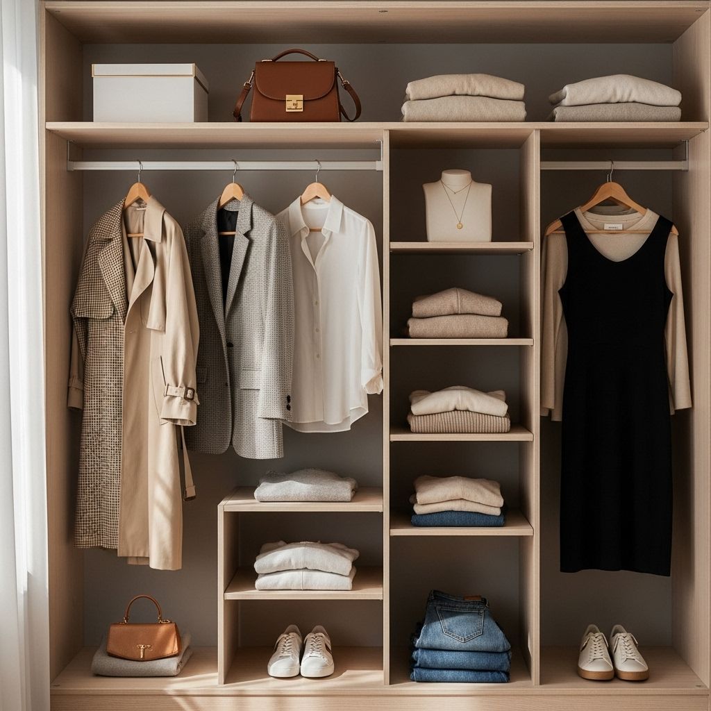 A practical guide to creating a streamlined, stylish closet with mix-and-match essentials for every season and occasion.