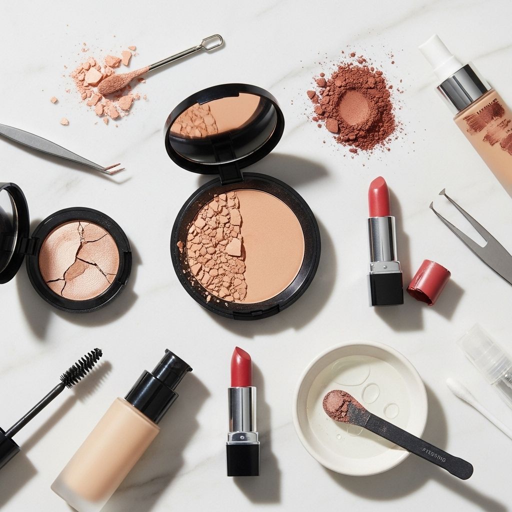 Never toss your shattered powders or snapped lipsticks—use these expert repair methods to bring your favorite makeup back to life.