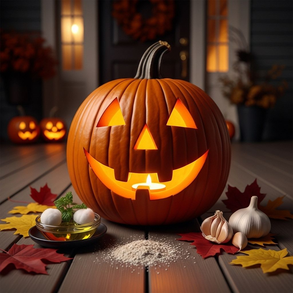 Natural repellents and smart storage keep your jack-o'-lantern fresh through Halloween.