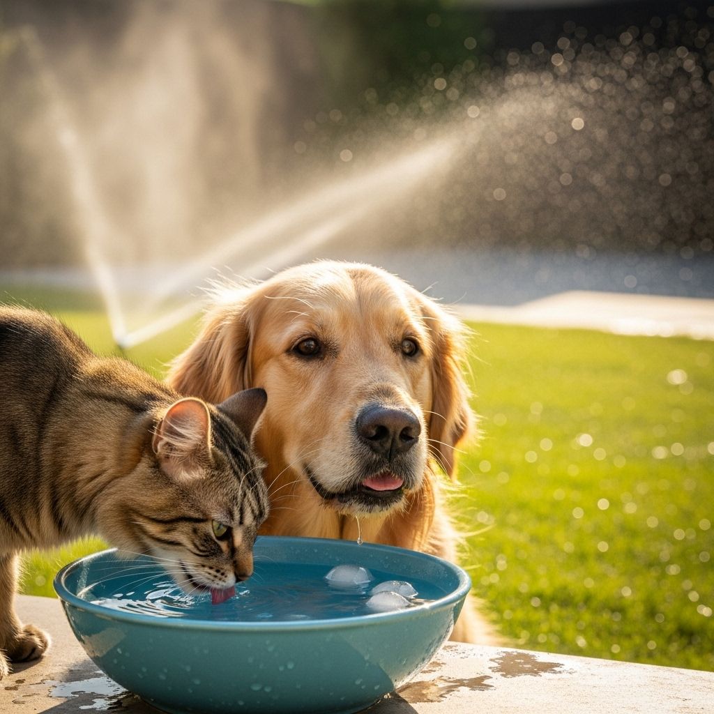Expert-backed strategies help your furry friends stay cool and hydrated in the heat.