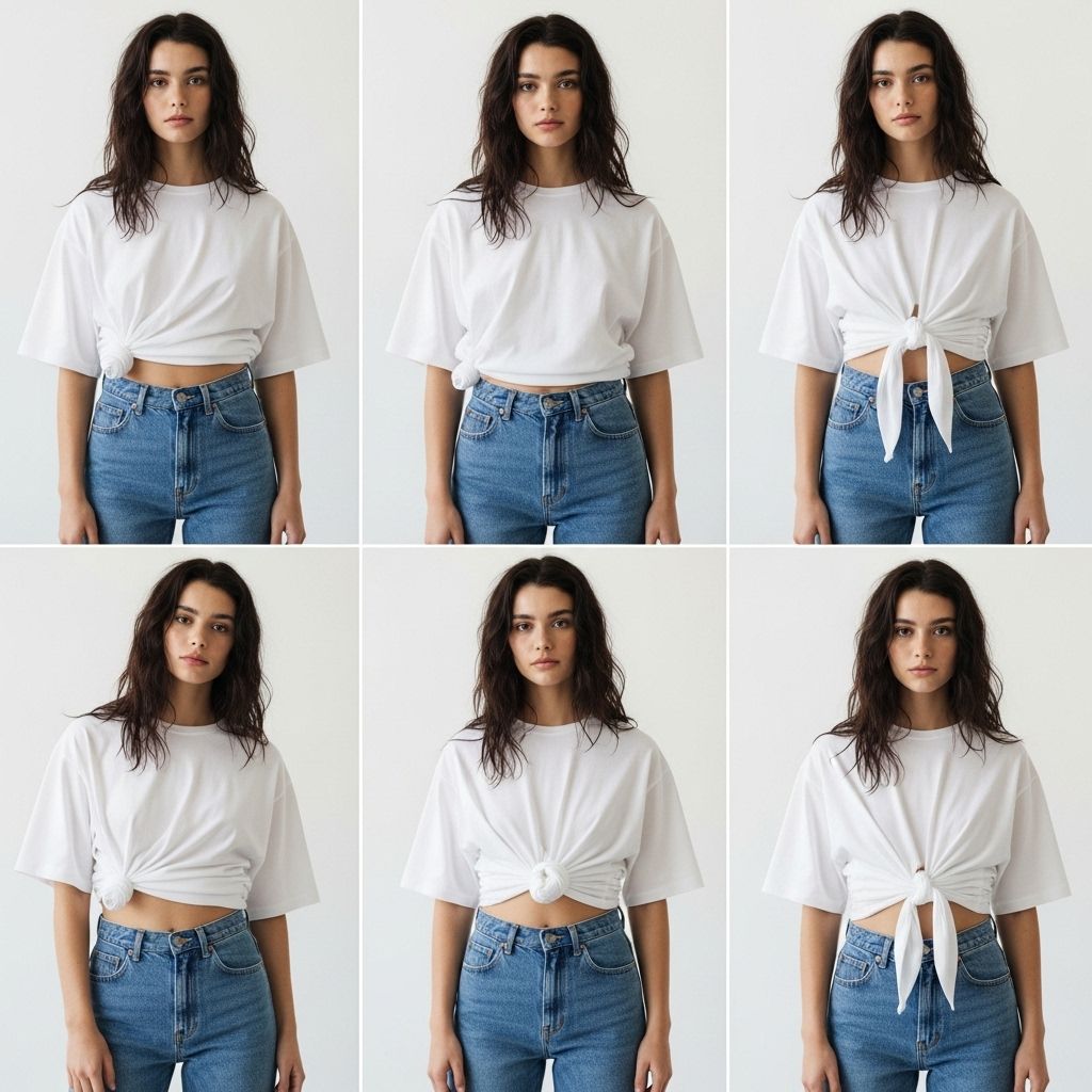 6 Stylish Ways to Knot, Tuck, and Tie Your Oversized T-Shirt Master the art of transforming your basic T-shirt with these creative knots, tucks, and ties—no sewing required.