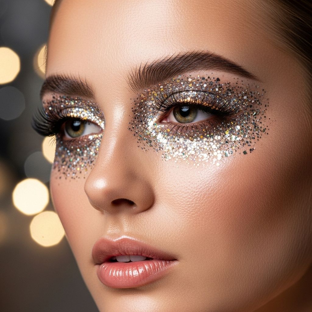 Sparkle with confidence using expert glitter makeup tricks, tutorials, and inspiration designed to suit every style and skill level.
