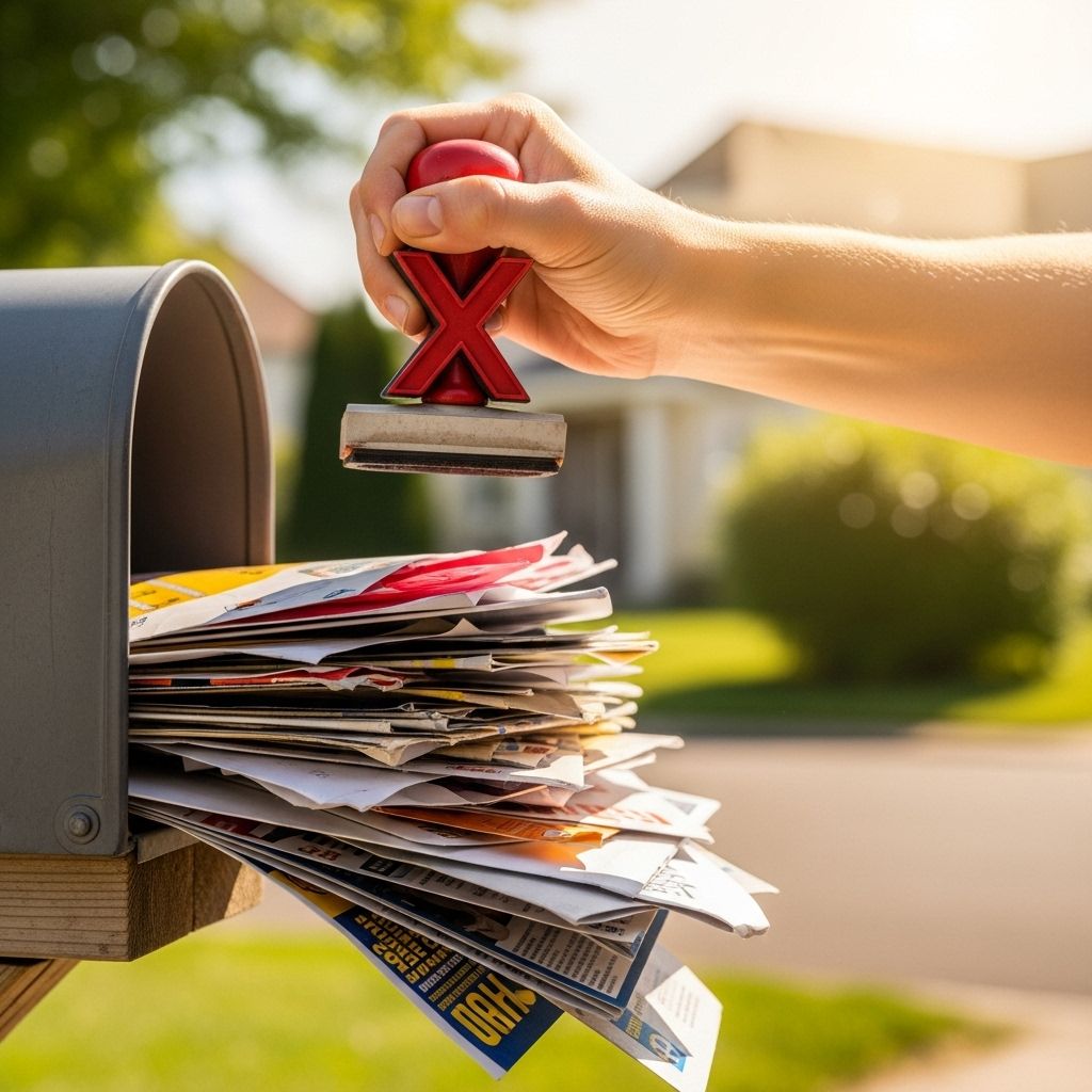 Cut paper clutter, protect your privacy, and reduce waste by learning how to effectively opt out of junk mail.