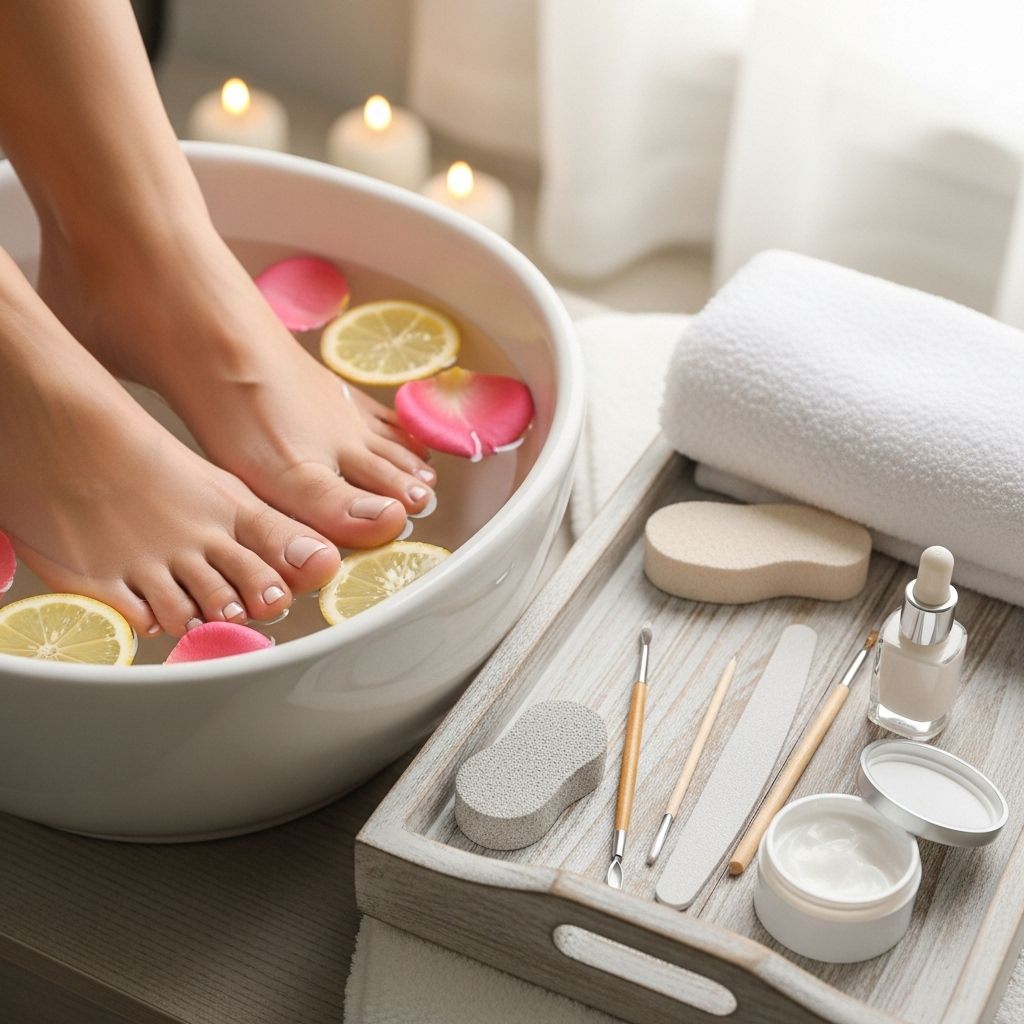 Transform your bathroom into a spa with this expert at-home pedicure routine for soft feet and salon-worthy nails.