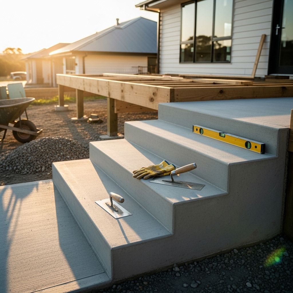 How to Pour Concrete Steps: A Complete DIY Guide A clear blueprint for crafting sturdy steps that endure the elements and add style.