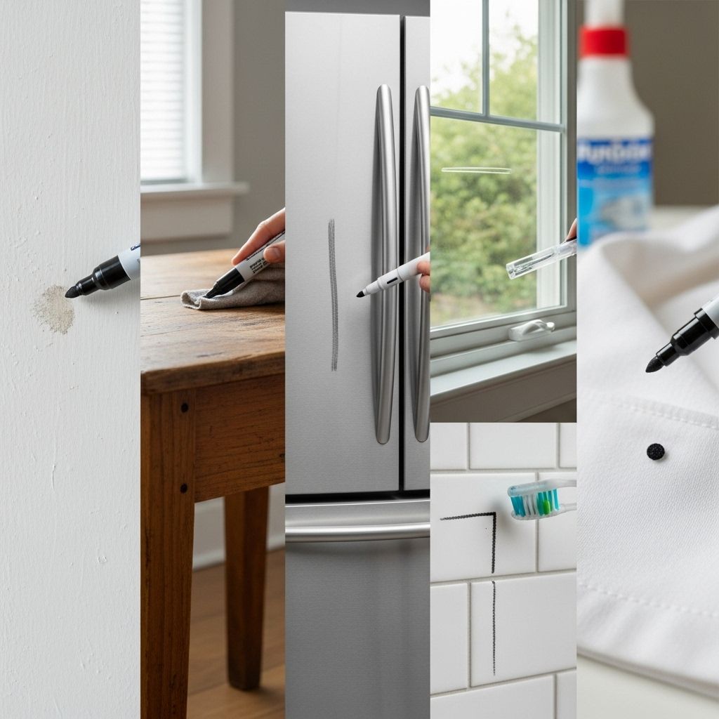 How to Remove Permanent Marker from Every Surface in Your Home Clear stubborn ink marks effortlessly using everyday household solutions.