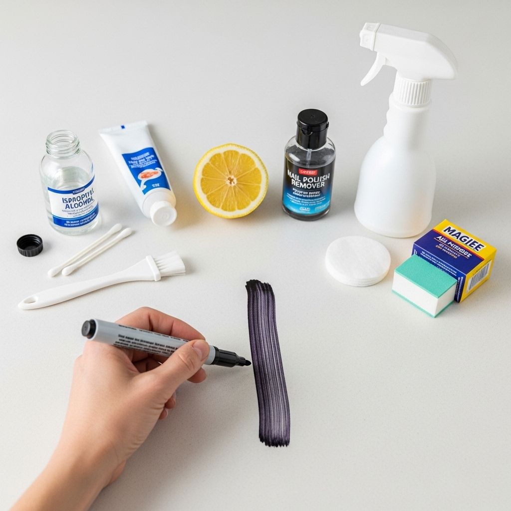 How to Remove Permanent Marker: Solutions for Every Surface Household staples tackle inky mishaps, wiping away stubborn marks from walls to wood.