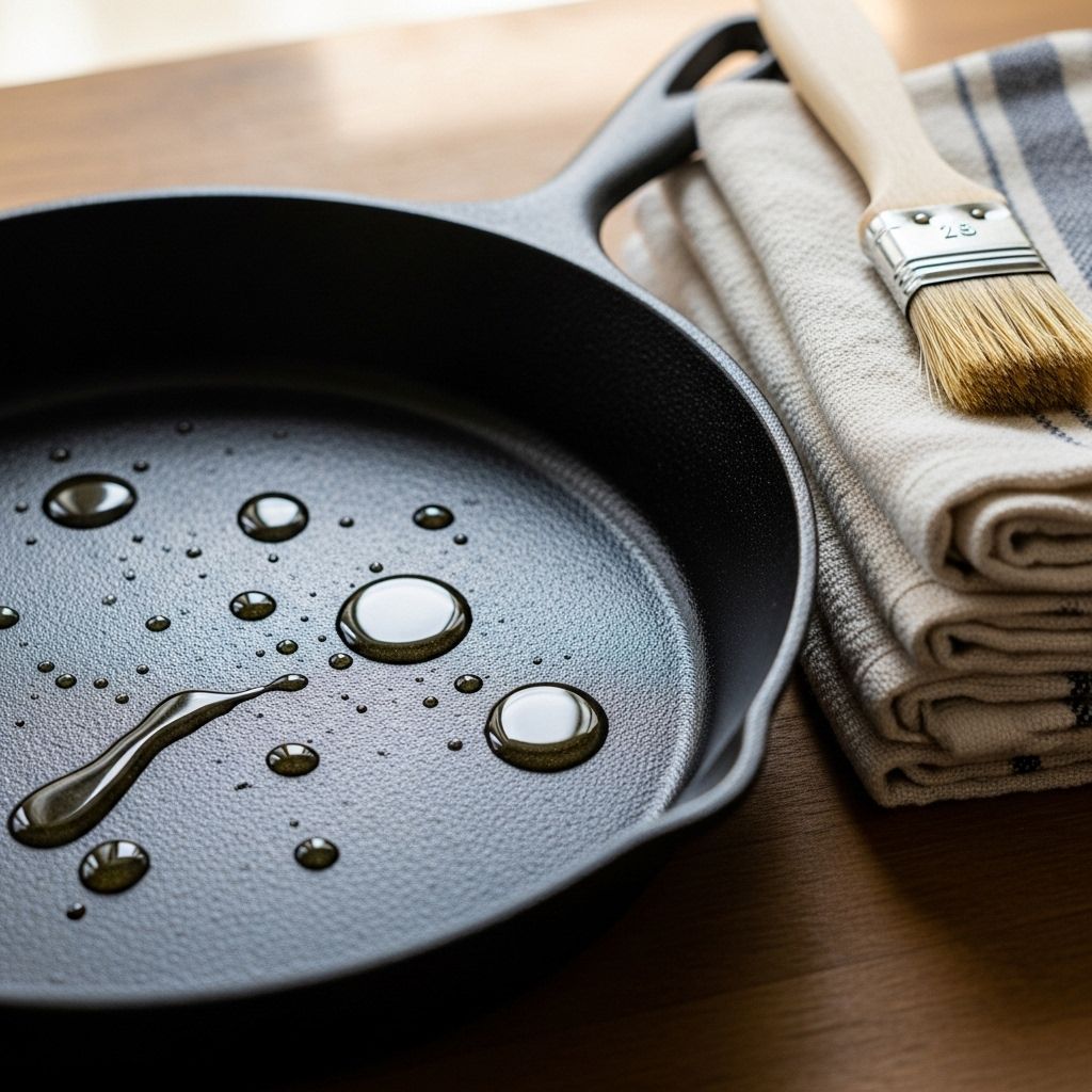 Master the essential art of seasoning your cast iron cookware for a non-stick, rust-resistant, and flavorful cooking experience.
