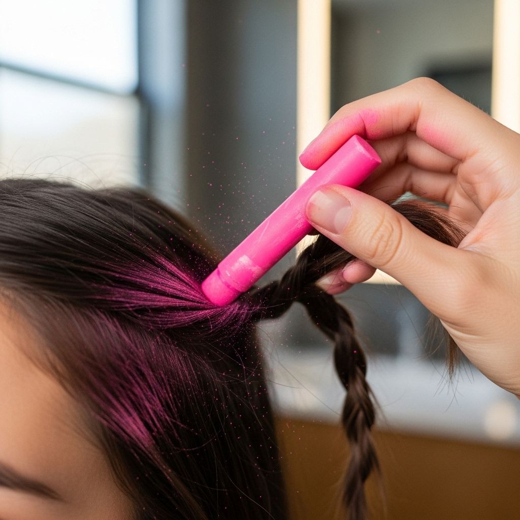 Discover step-by-step methods, top product picks, and expert tips for safe, stunning, and temporary hair chalk color at home.