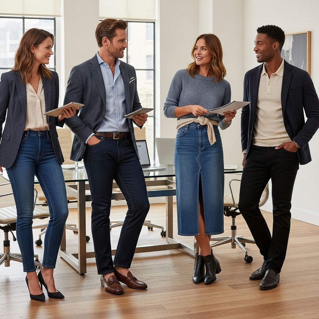 Master the art of styling jeans for the office with pro tips, outfit formulas, and key tricks for seamless day-to-night transitions.