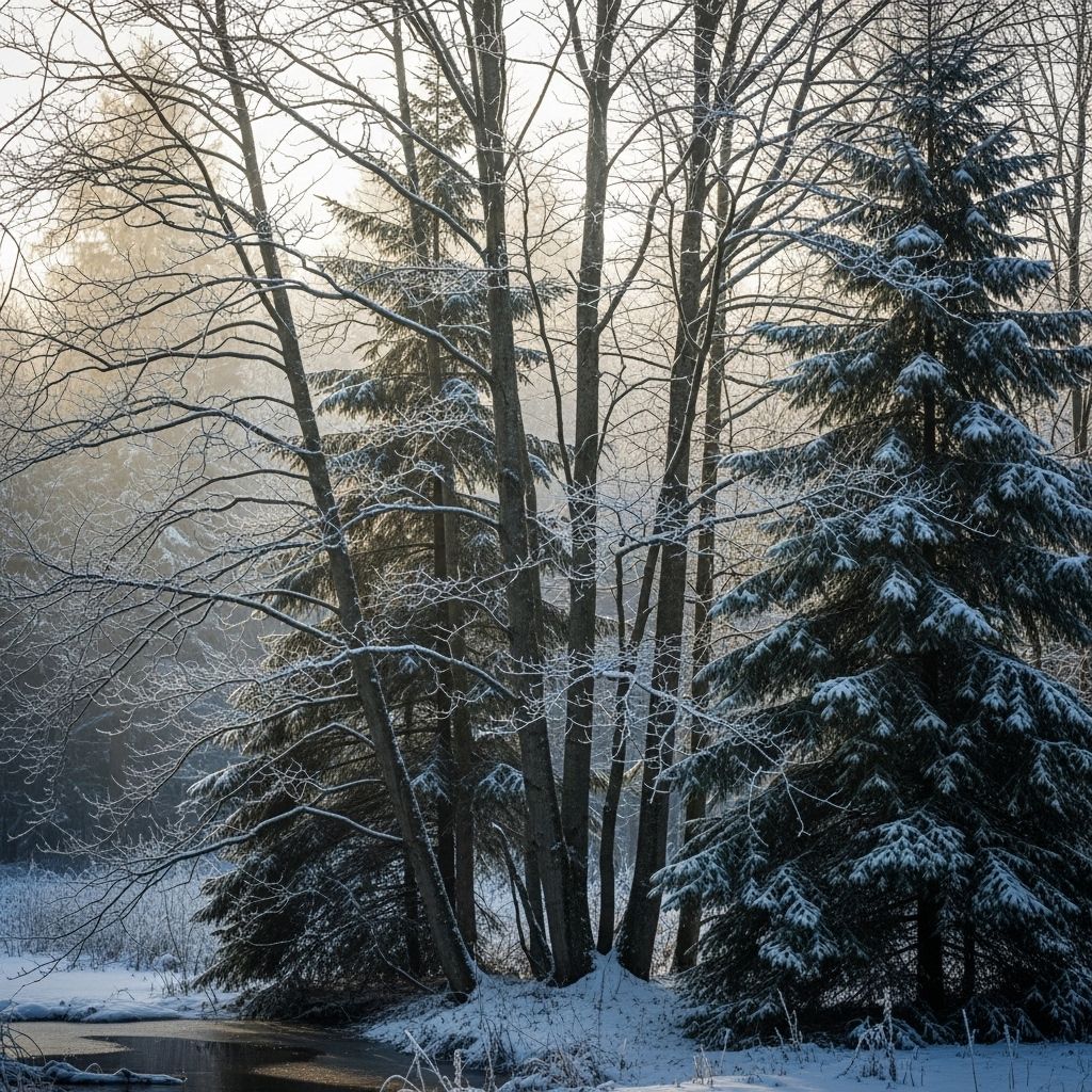 Discover the fascinating biological strategies trees use to endure cold winters, from dormancy to natural antifreeze.