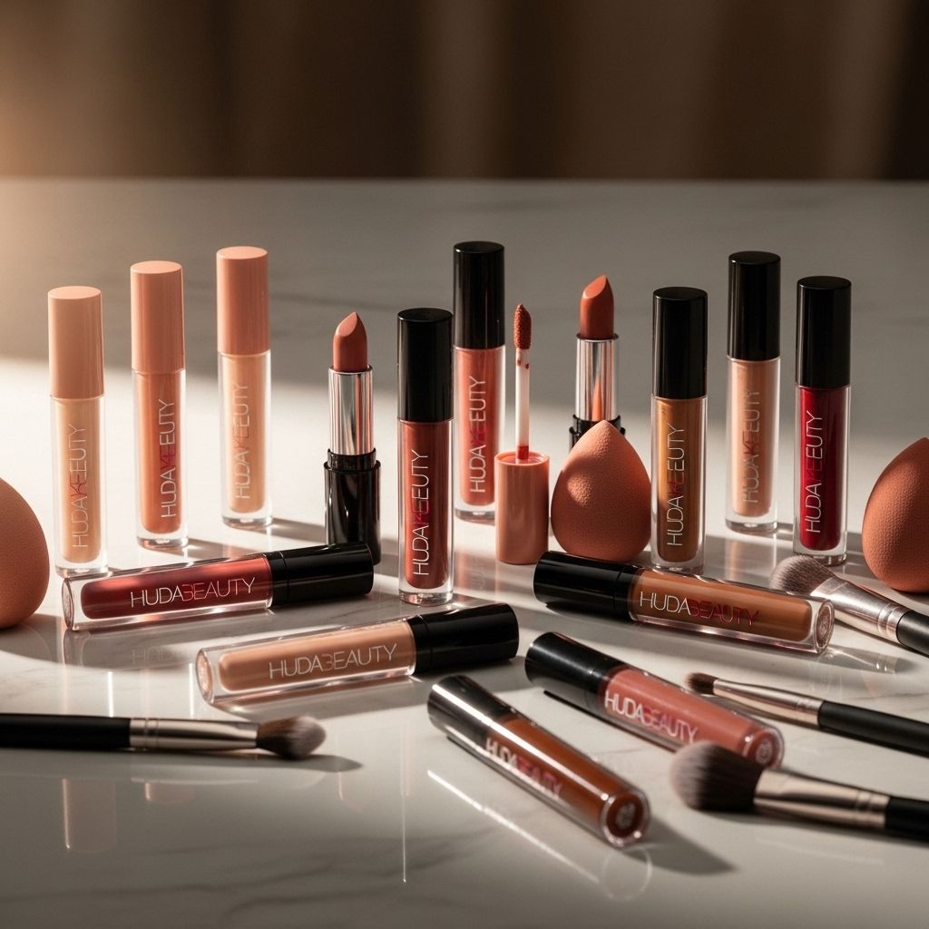 Huda Kattan’s nude liquid lipstick collection redefines inclusivity with innovative shades for every complexion.