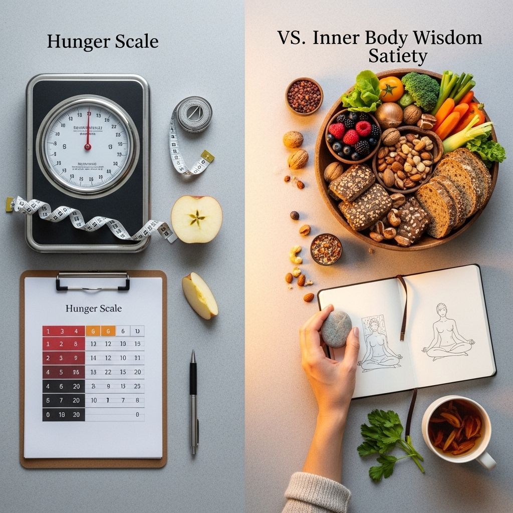 Hunger Scale vs. Inner Body Wisdom Satiety: Reclaiming Intuitive Eating and True Satisfaction Discover how mindful cues and self-compassion transform your relationship with food.