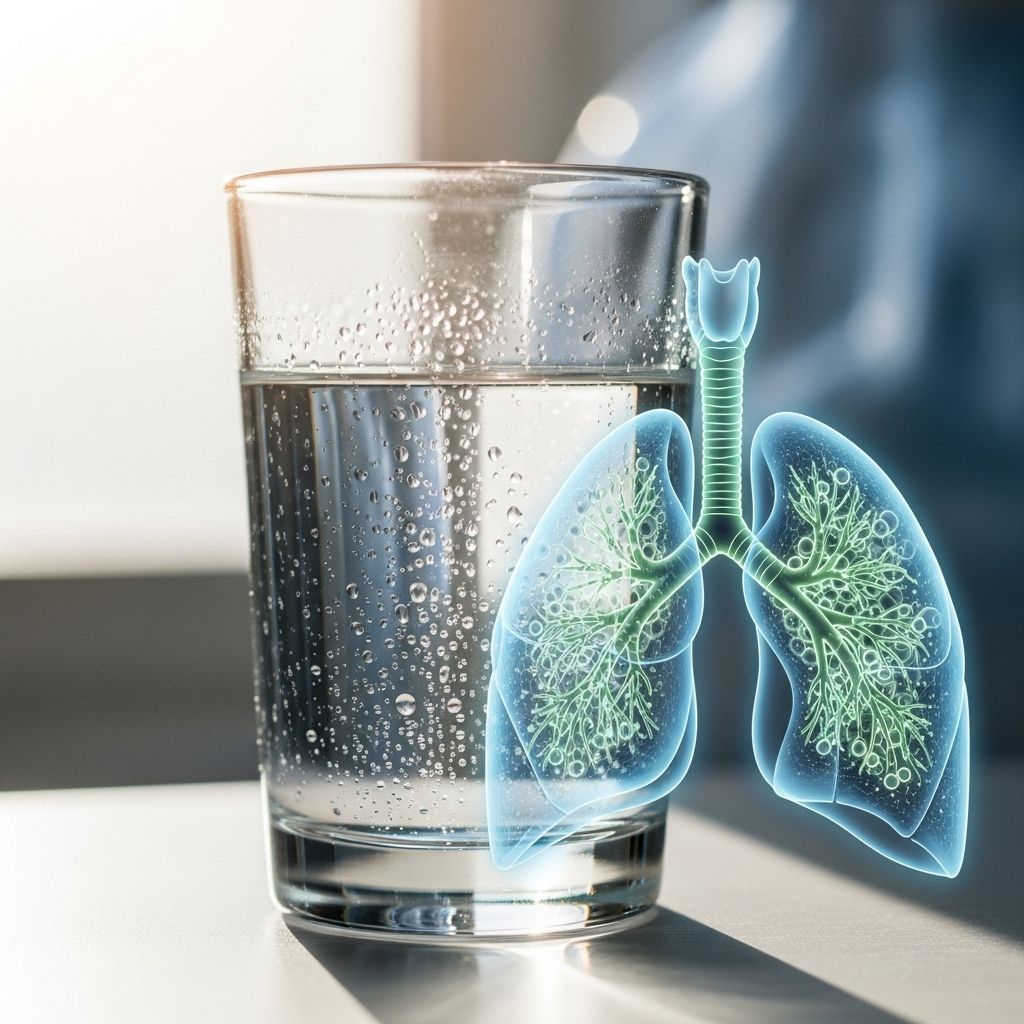 Hydration Levels and Optimal Respiratory Function: Understanding the Crucial Connection for Lung Health Maintaining water intake keeps airways clear and prevents sticky mucus buildup.