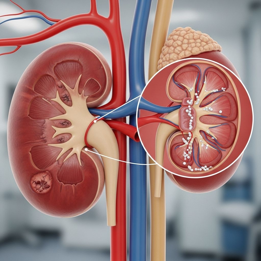 Understand the link between hypercalcemia and kidney failure, including causes, symptoms, risks, and recommended management strategies.