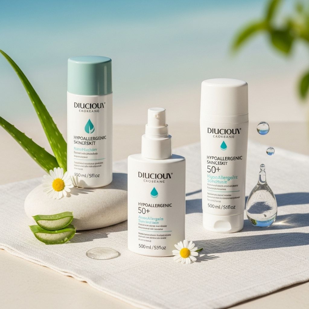Sunscreen for Sensitive Skin: Hypoallergenic Picks Gentle mineral blends combine sun defense with hydration for calm, protected skin.