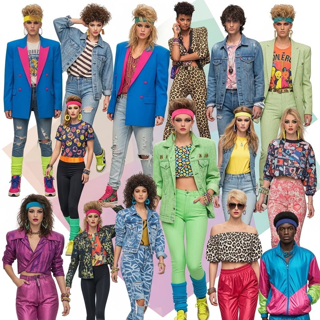 Exploring the vibrant and eclectic styles of the 1980s