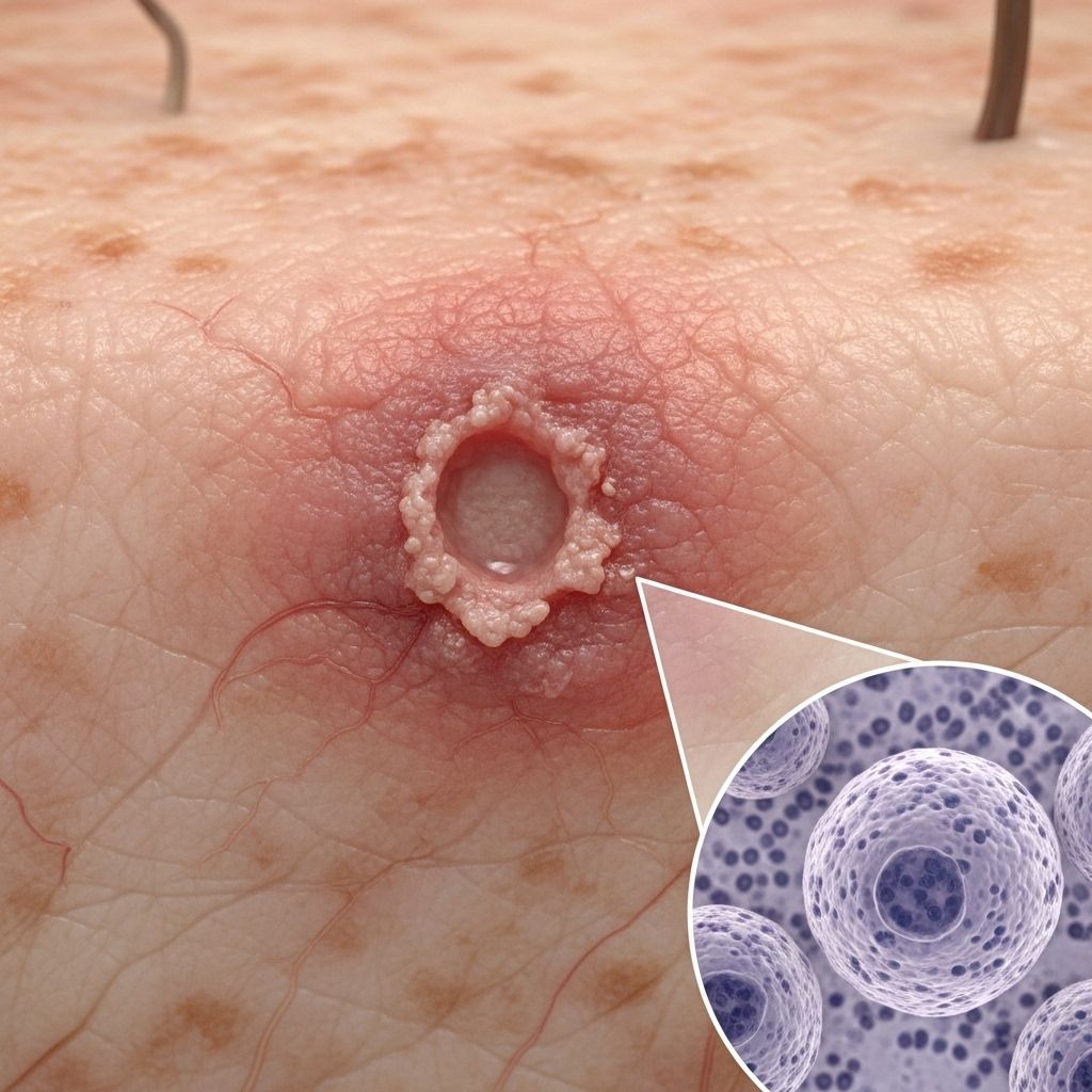 In-depth guide to squamous cell carcinoma of the skin, covering symptoms, causes, risk factors, and when to seek medical care.