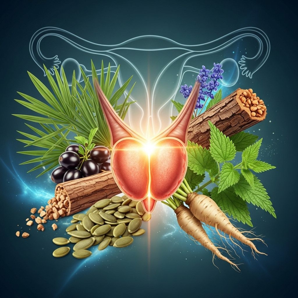 Harnessing natural botanical synergy for prostate wellness, function support, and male vitality.