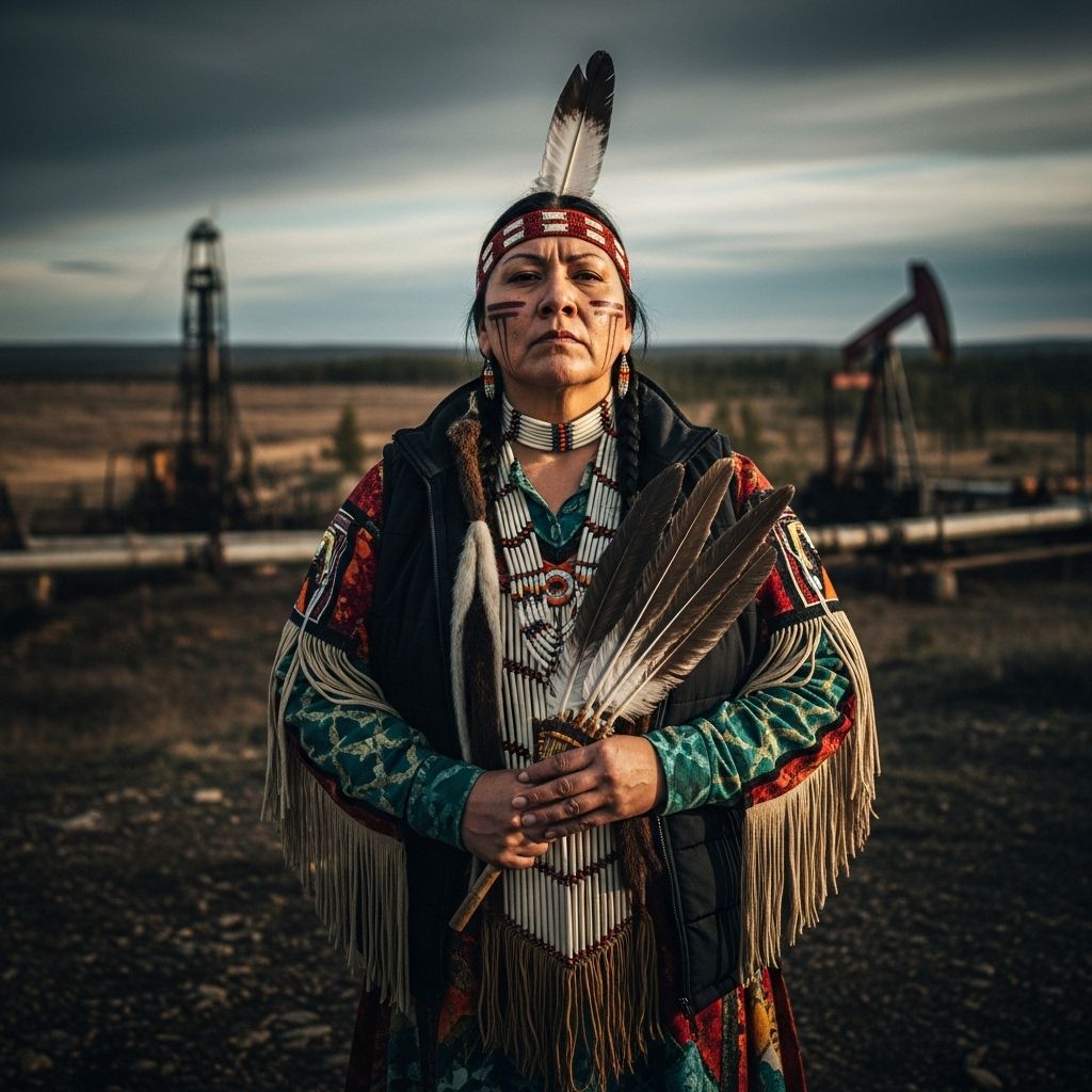 Indigenous women mobilize to urge President Biden to honor treaties, protect rights, and transition the US away from fossil fuels for a sustainable future.