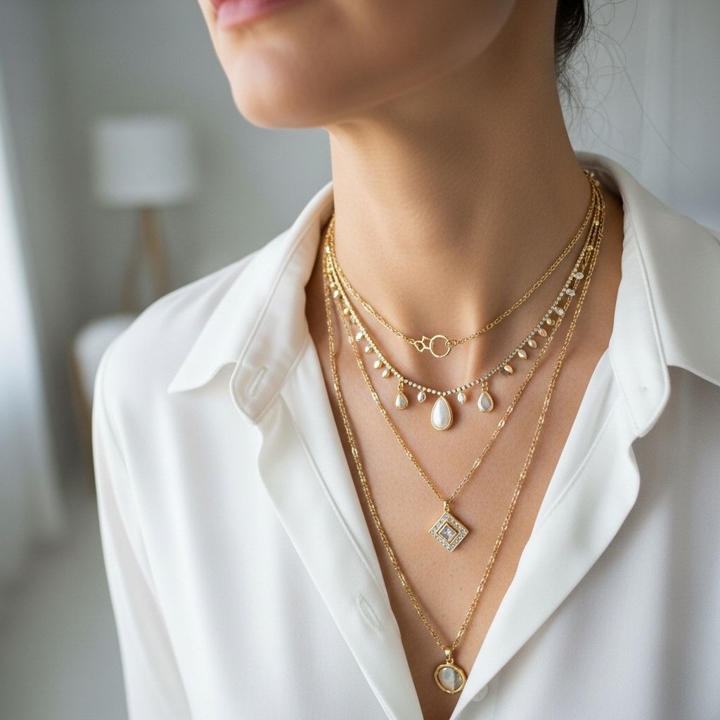 Master stylish jewelry layering with expert tips on mixing metals, lengths, and textures for every occasion.