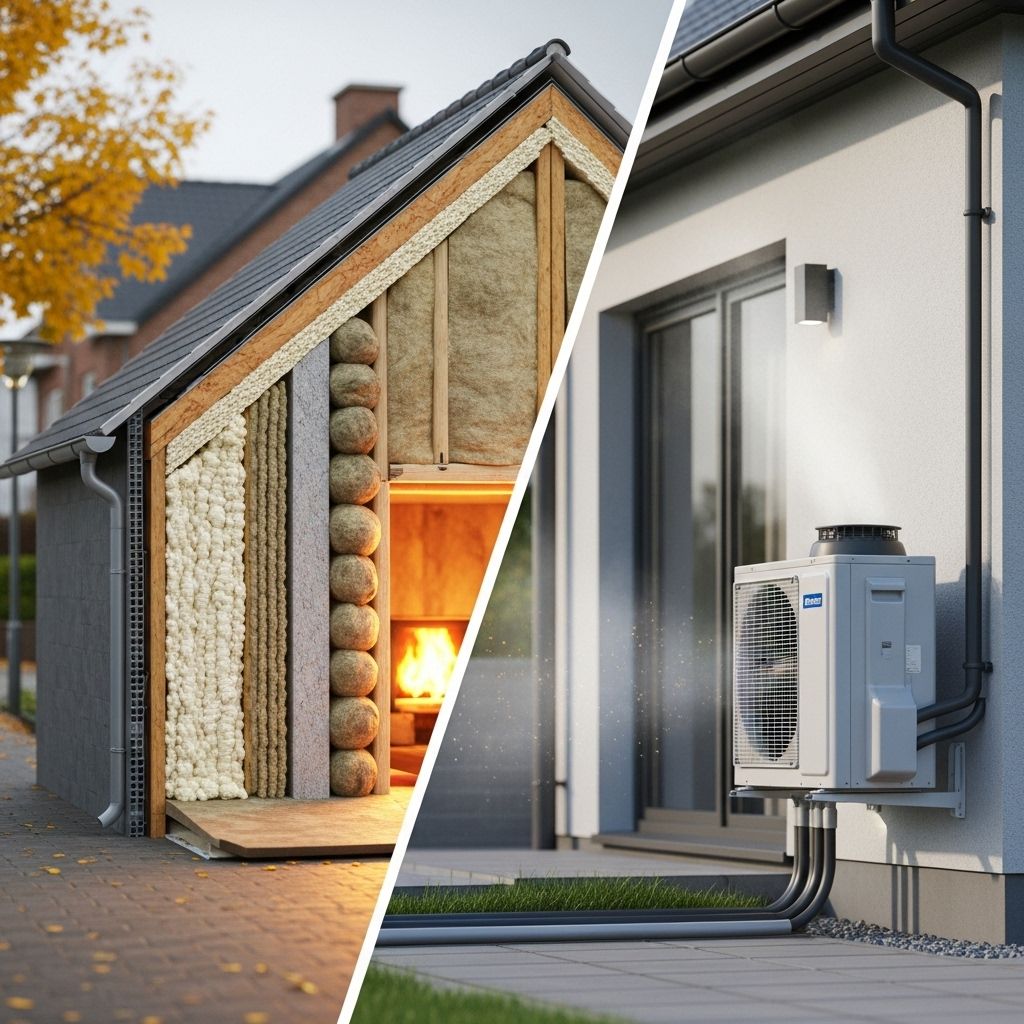 Exploring the balance between better home insulation and adopting heat pump technology for optimum comfort, savings, and sustainability.