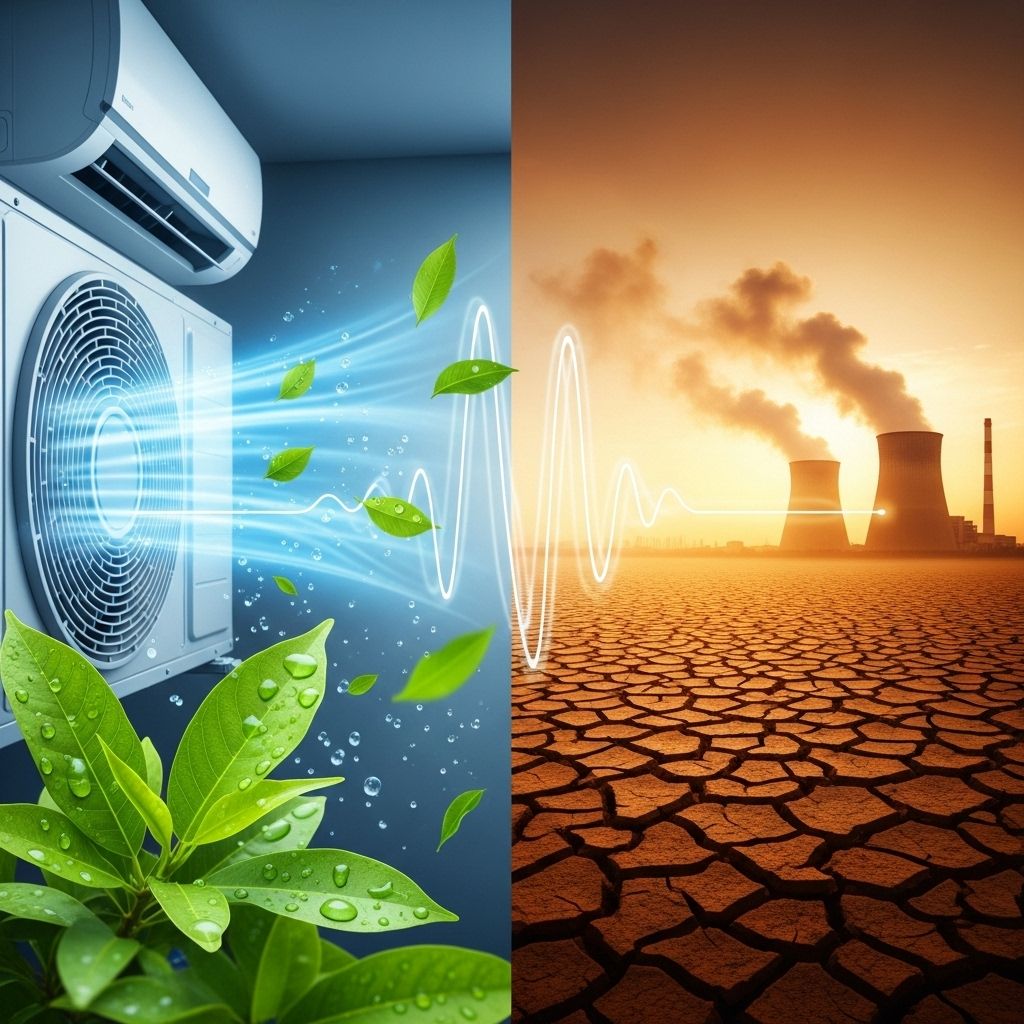 Exploring the ethical dilemma and environmental realities of air conditioning in a warming world, with solutions for balancing comfort and climate.