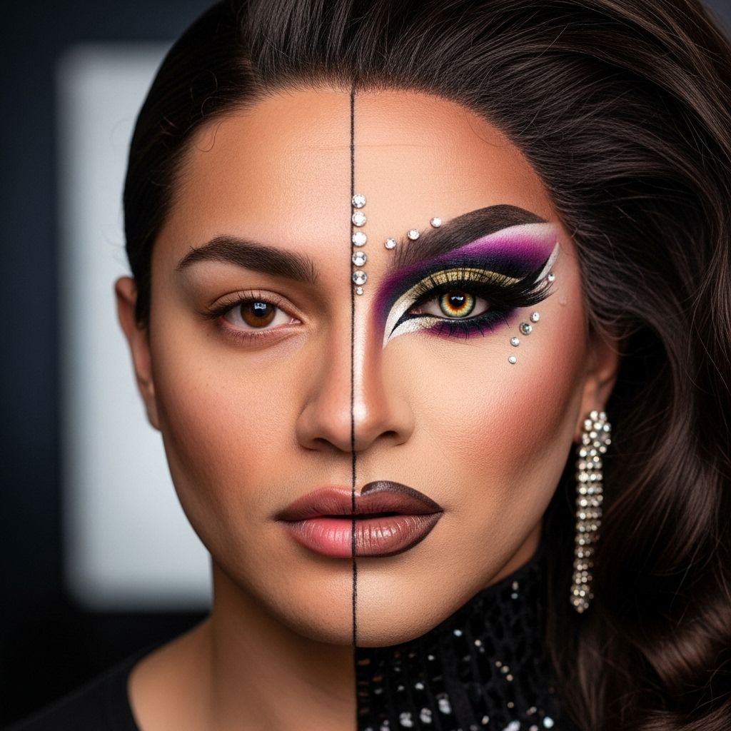 From sharp brows to shimmering lips, James Majesty delivers a bold and artistic step-by-step drag queen makeup transformation.