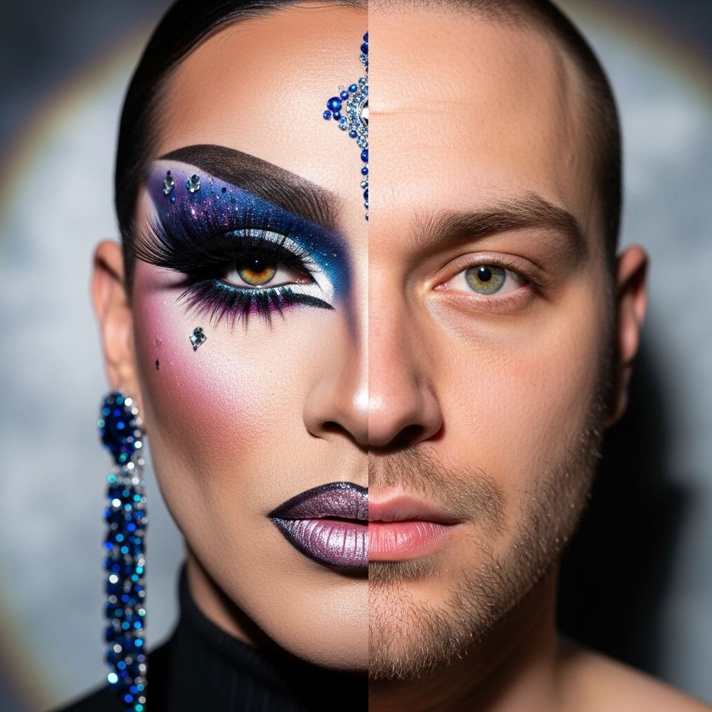 From sharp brows to shimmering lips, James Majesty delivers a bold and artistic step-by-step drag queen makeup transformation.