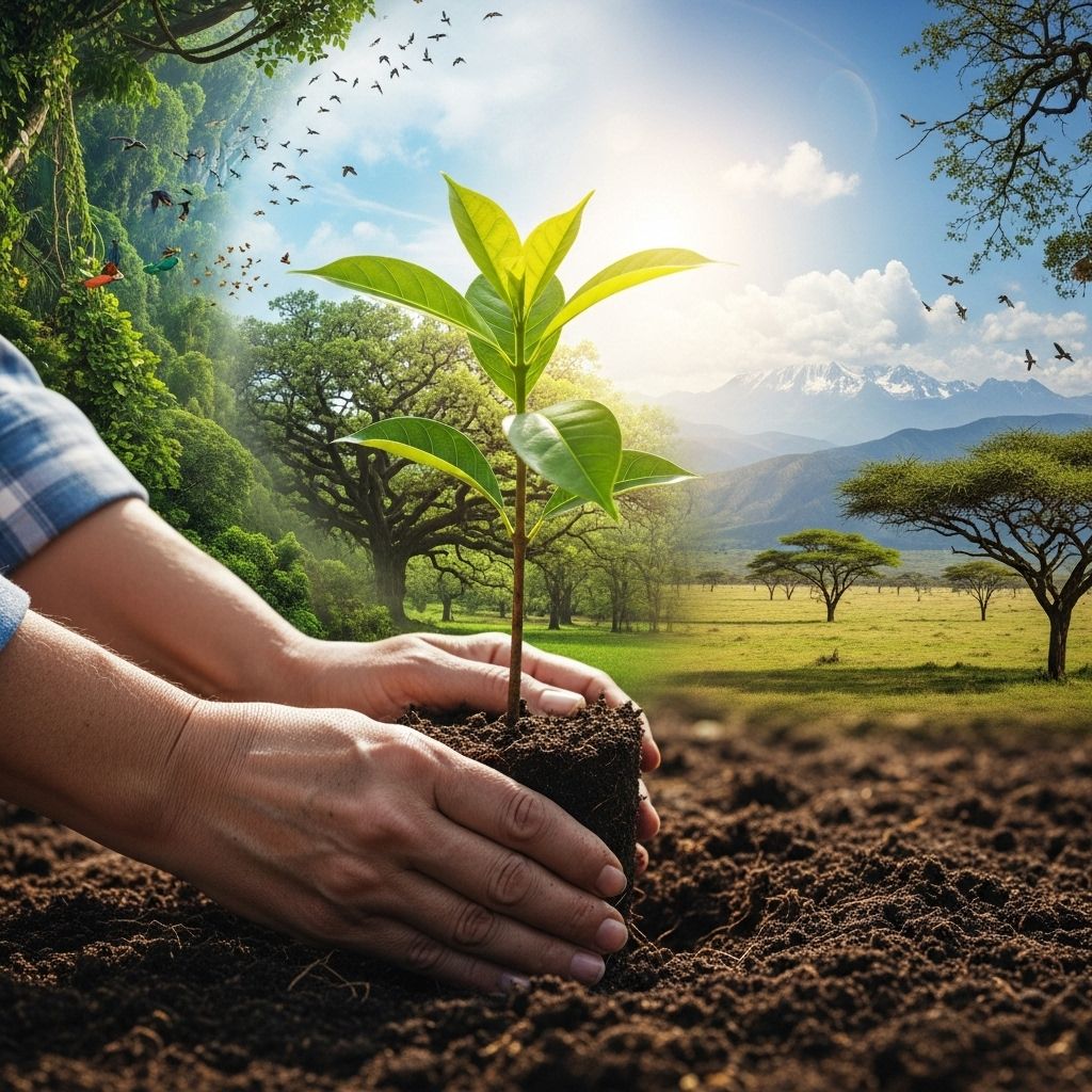 Jane Goodall and global partners unite to restore forests with the ambitious goal of planting one trillion trees by 2030.