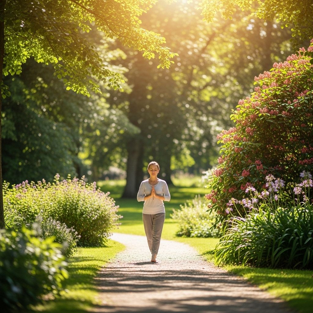 Japa Mantra and Walking Meditation Combined: Uniting Chant and Movement for Deeper Mindfulness and Inner Peace Synchronize chant and motion to cultivate deeper focus, calm, and spiritual harmony.